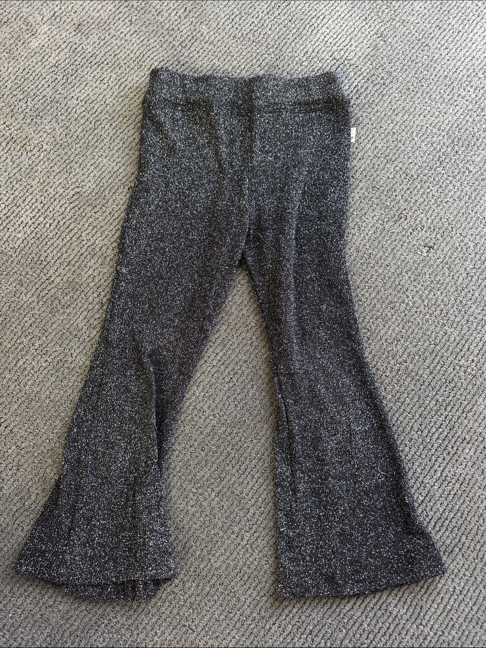 Black Sparkle Flare Leggings
